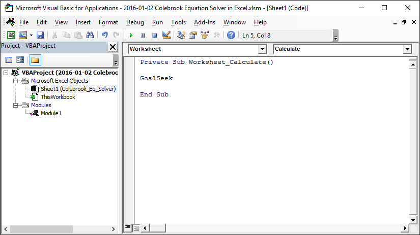 colebrook equation solver in excel engineerexcel solver macro